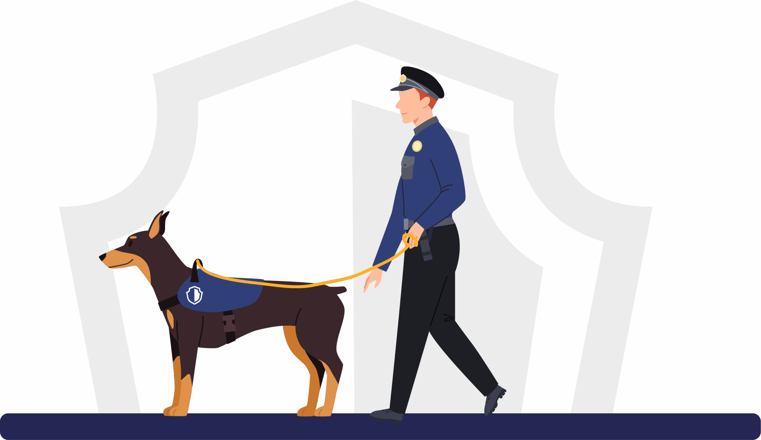 K9 guard dogs graphic